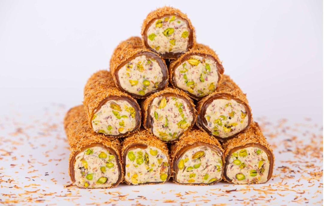 Ballı Kadayıf Fıstıklı Sarma Lokum