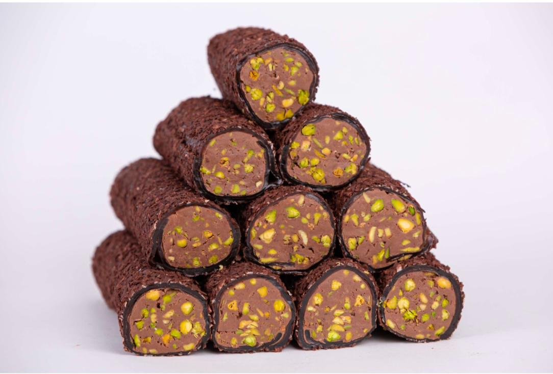 Brownie Fıstıklı Sarma Lokum