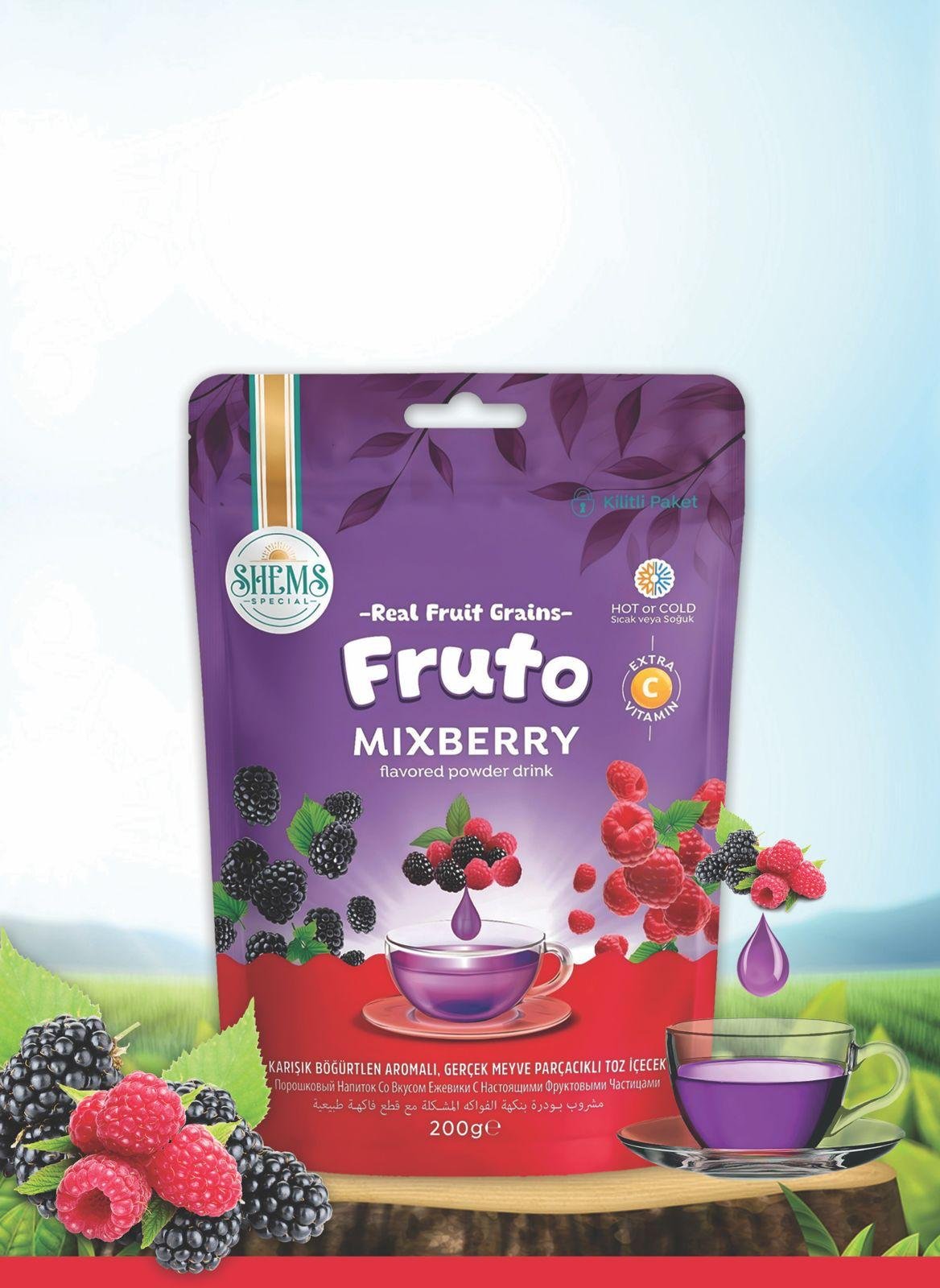 Fruto Karışık Böğürtlenli Toz İçecek