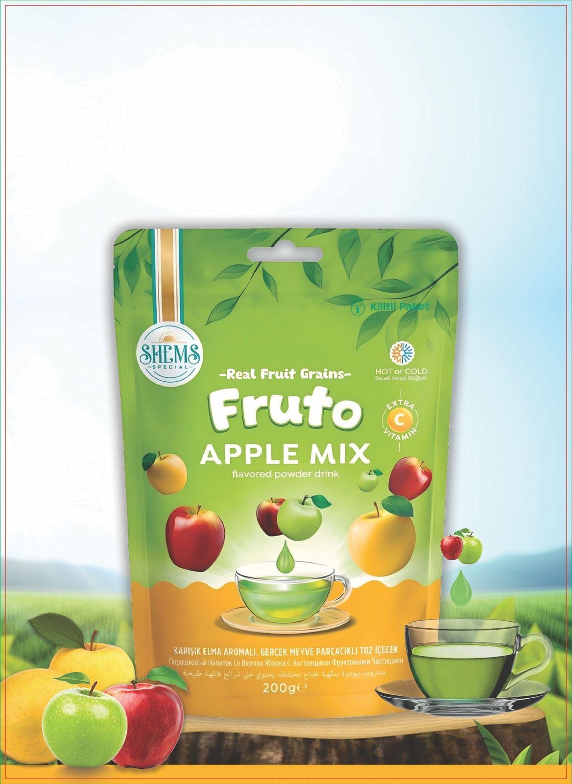 Fruto Karışık Elmalı Toz İçecek